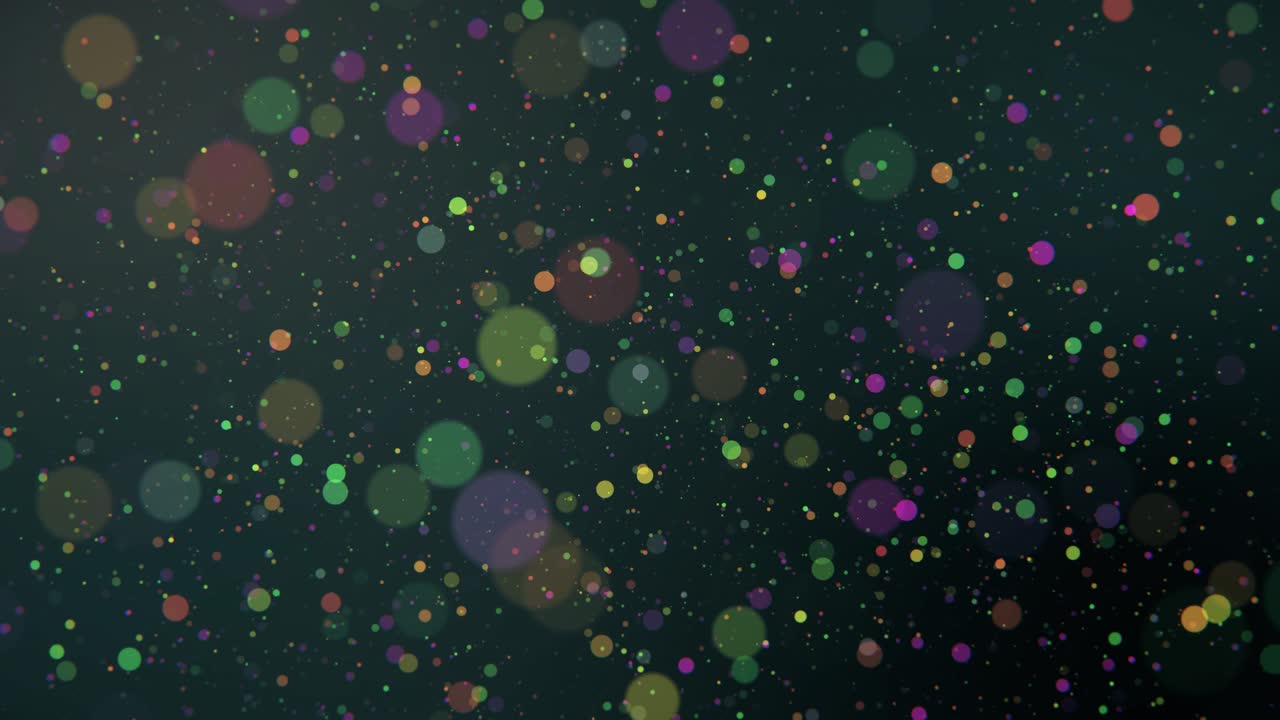 Luxurious christmas glitter garlands holiday party lights floating dust particles background new