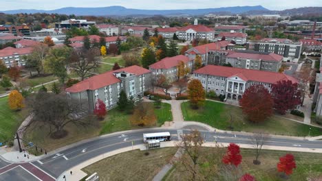 james madison university campus during autumn