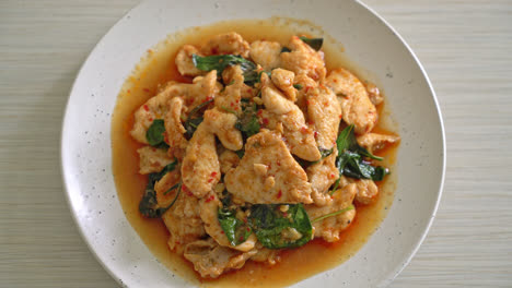 Stir-Fried-Chicken-with-Chili-Paste-or-Chilli-Paste---Asian-food-style