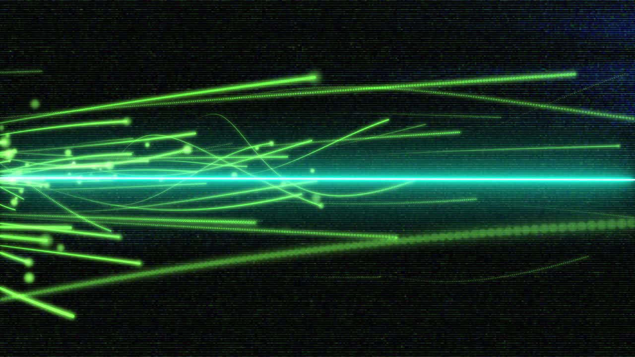 línea de comunicación de tecnología verde scifi fondo de movimiento de onda