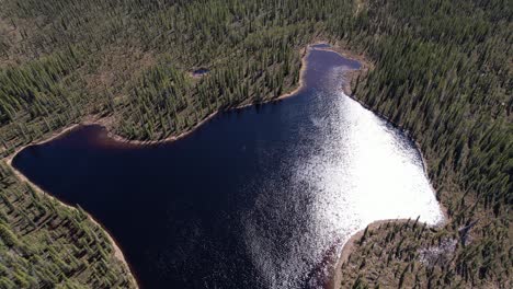 Video-Aéreo-De-4k-Y-24-Fps-Capturado-Del-Hermoso-Paisaje-Que-Rodea-Glenallen,-Alaska