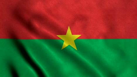4k seamless loopable flag of burkina faso