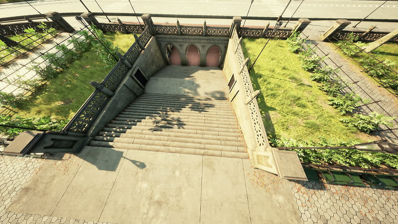 아름다운 공원 의 공중 풍경