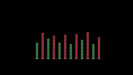 Infographic-Data-report-bar-graph-and-line-graph-chart-animated.-Grow-or-success-profit-diagram-concept-Animation-video-with-alpha-channel.