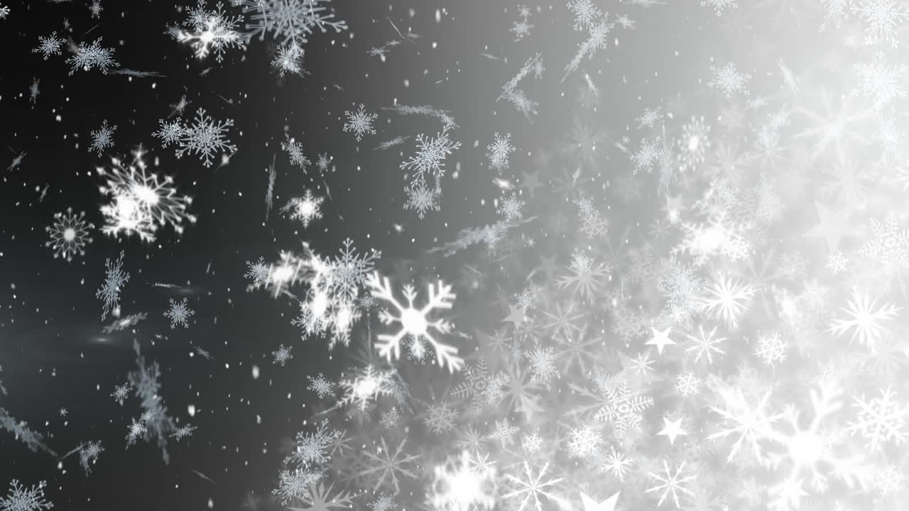 nieve cayendo sobre un fondo gris