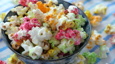 colorful popcorn in a bowl