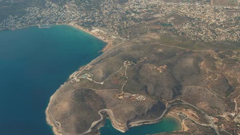 amazing aerial shot of athens from the sky