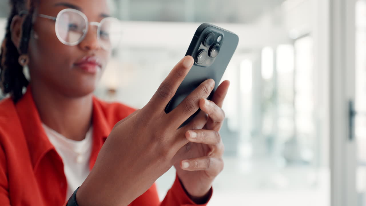 Woman using smartphone