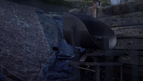 coal equipment in coal in steam railway storage panning shot