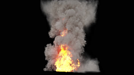 fire and smoke explosion