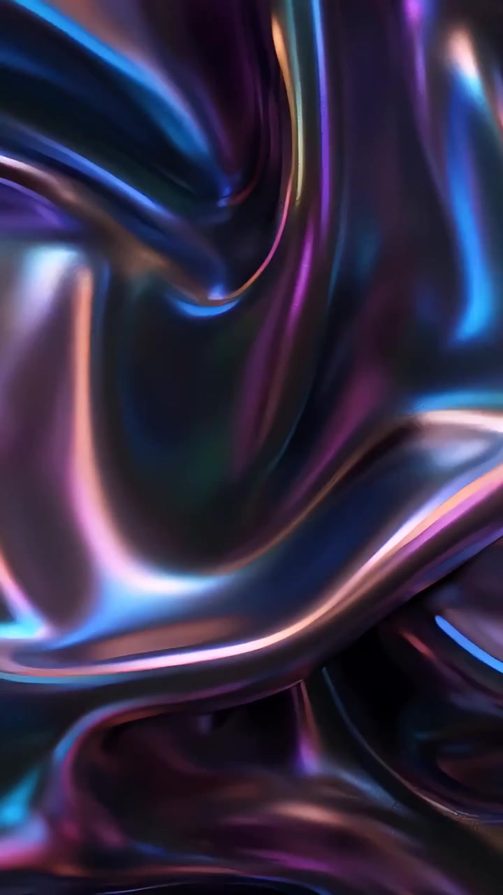 Abstract Metallic Waves Background 4K