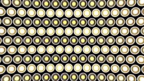 lights flashing wall bulbs pattern rotation stage white background vj loop