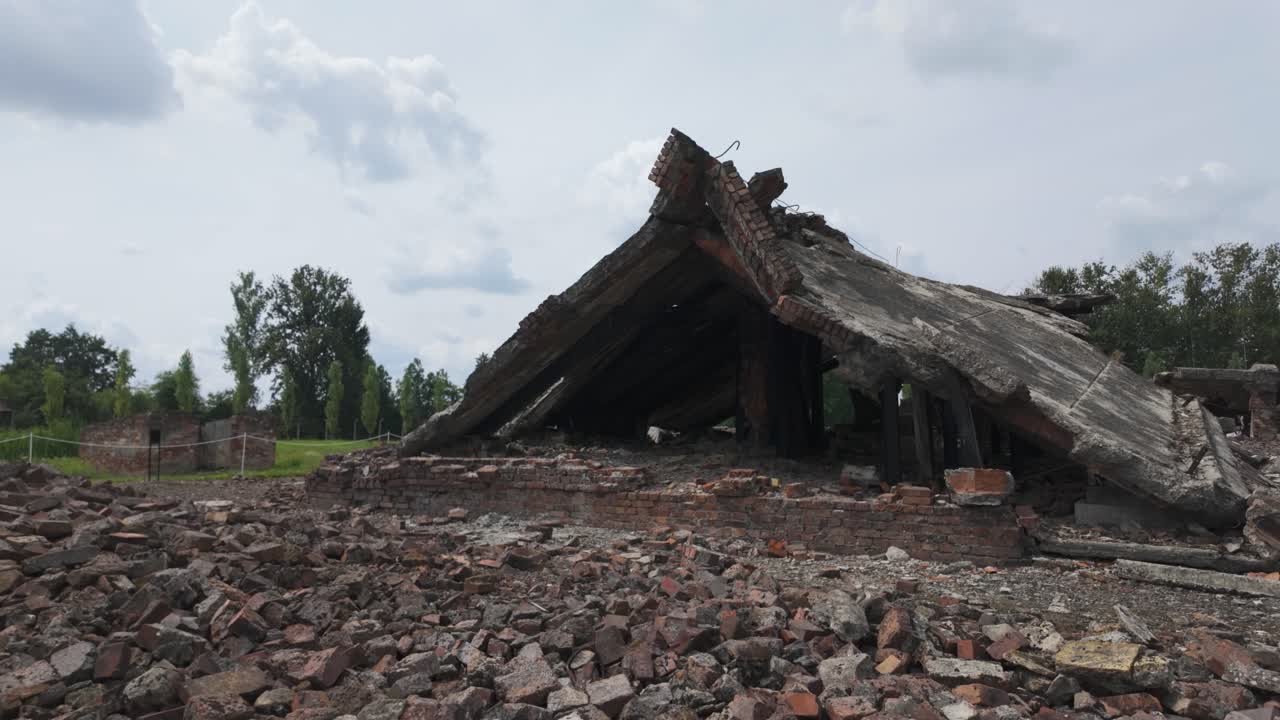Ruins of Auschwitz-Birkenau Concentration Camp