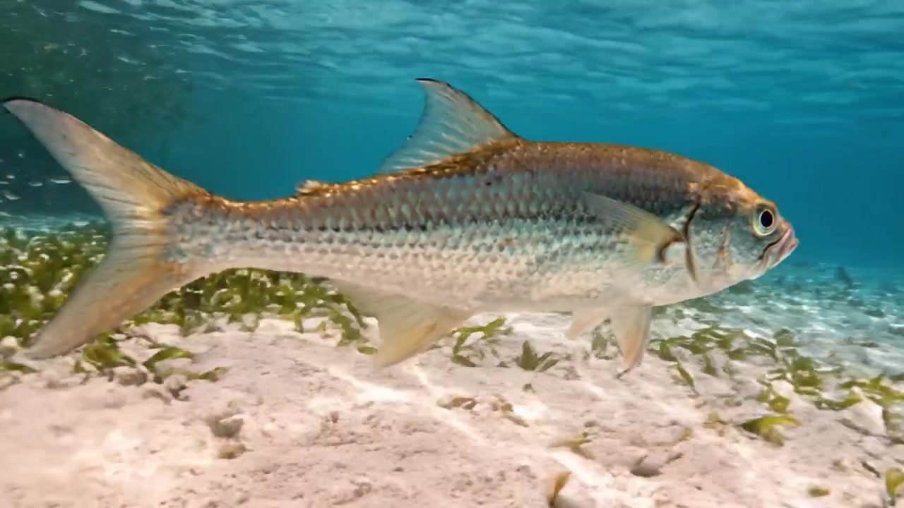 Uno sguardo al mondo sottomarino: momenti affascinanti di un pesce che nuota con grazia attraverso incontaminati ecosistemi acquatici sott'acqua