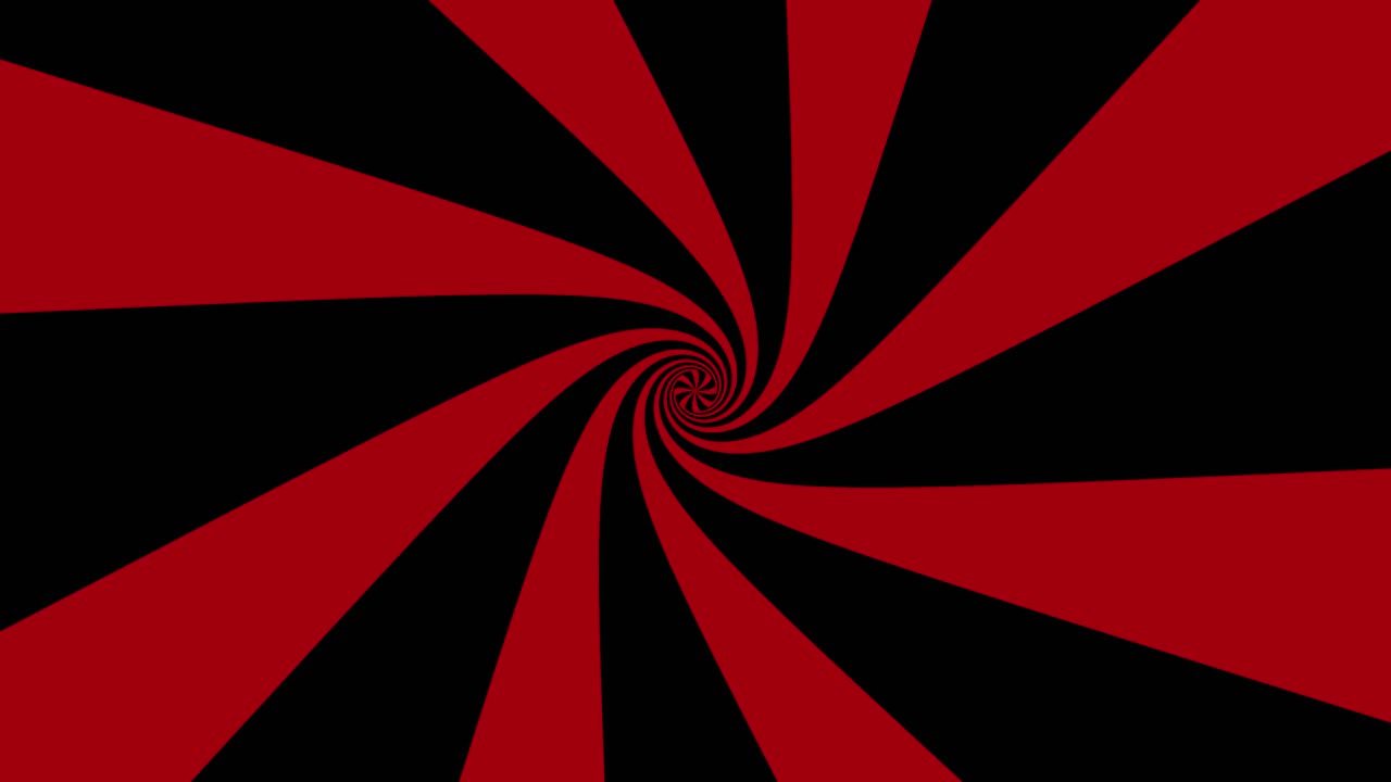 빨간색과 검은색의 나선형 패턴