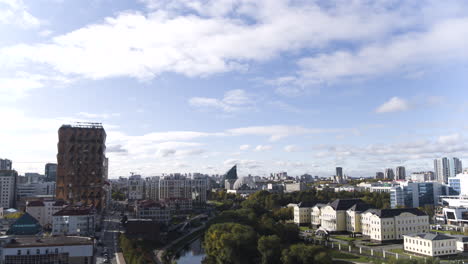 cityscape panorama of a european city