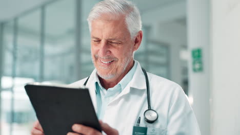 doctor using a tablet