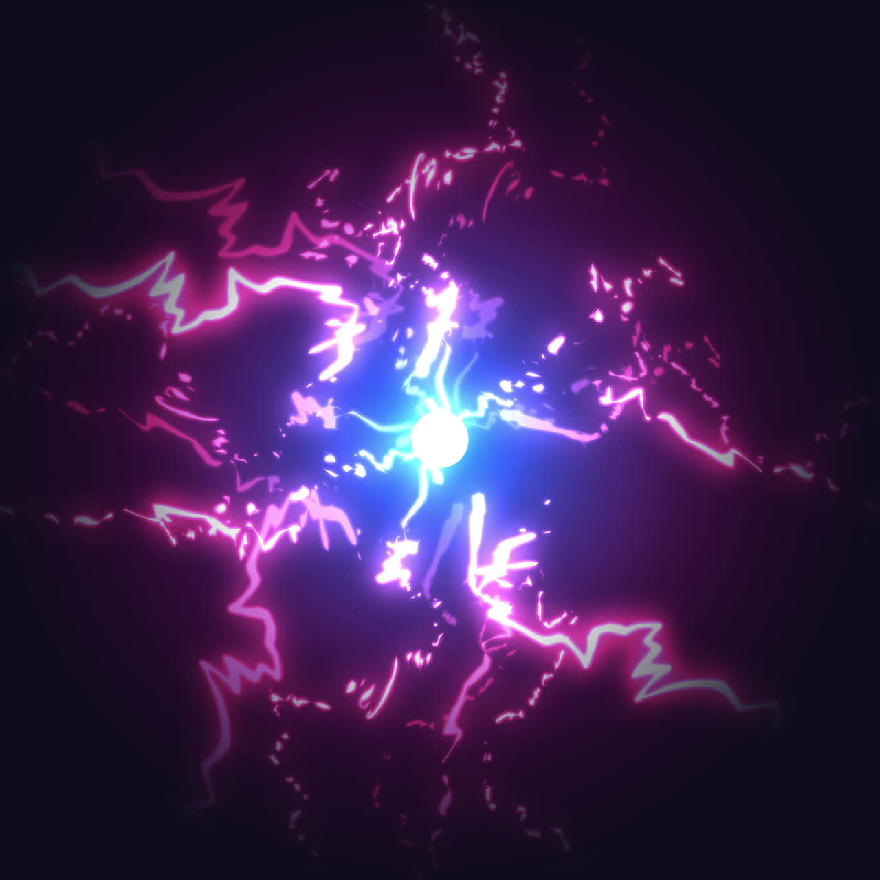 Abstract Glowing Energy Burst