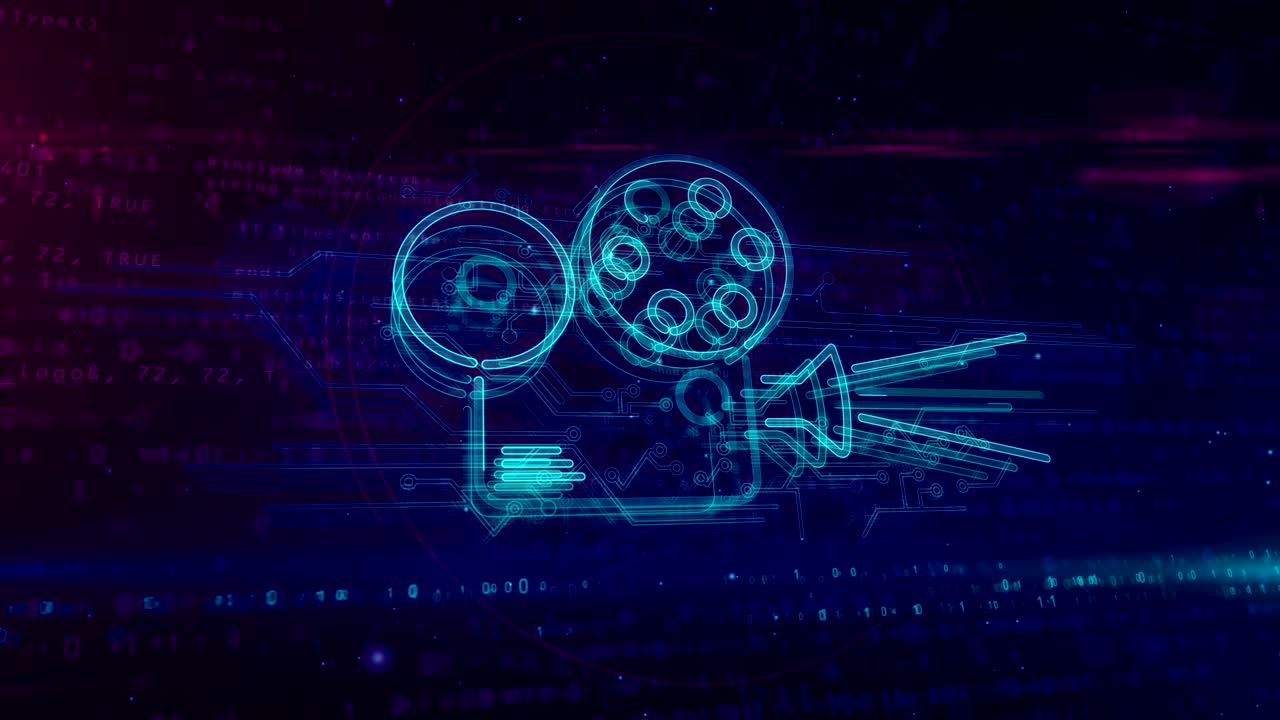 영화 프로젝터 홀로그램 루프 개념