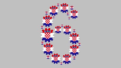 número seis croata