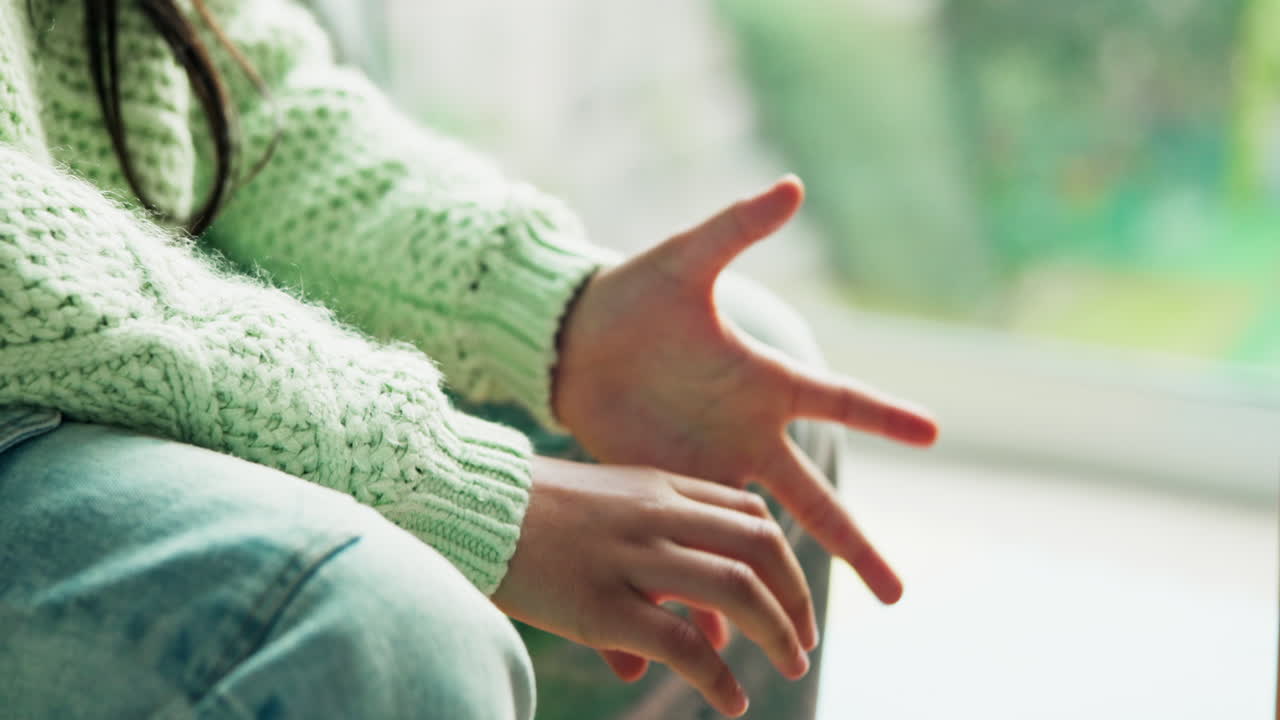 Close-up of a person's hands