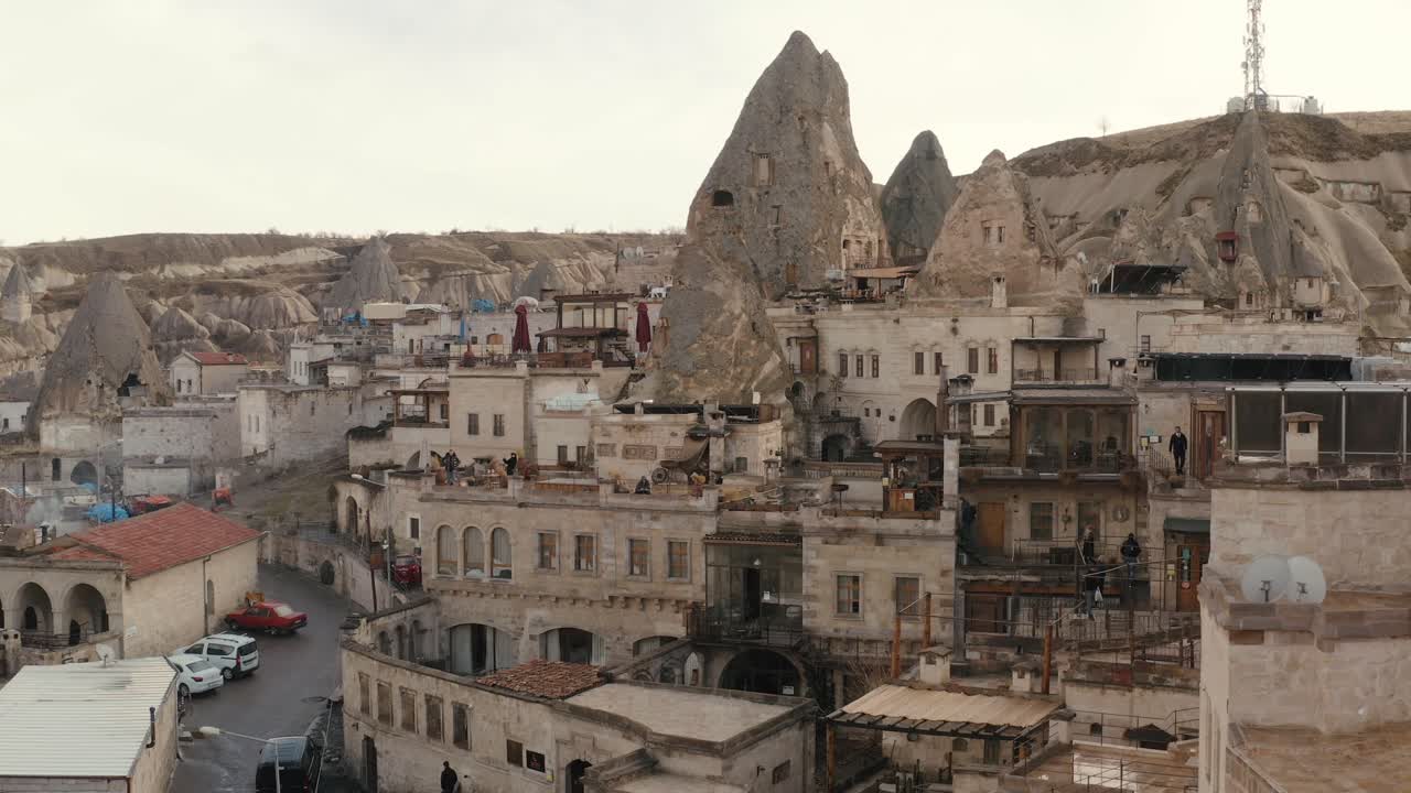 Cappadocian Cave City Aerial View