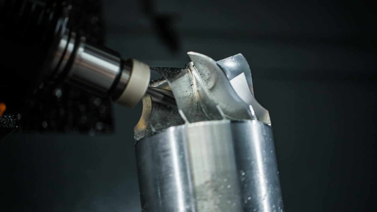 máquina de fresado cnc para el trabajo de metales.