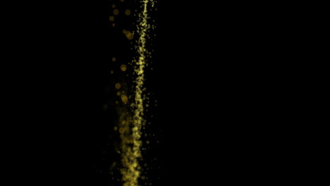 animación de ensayo de luz amarilla brillante con espacio de copia en fondo negro