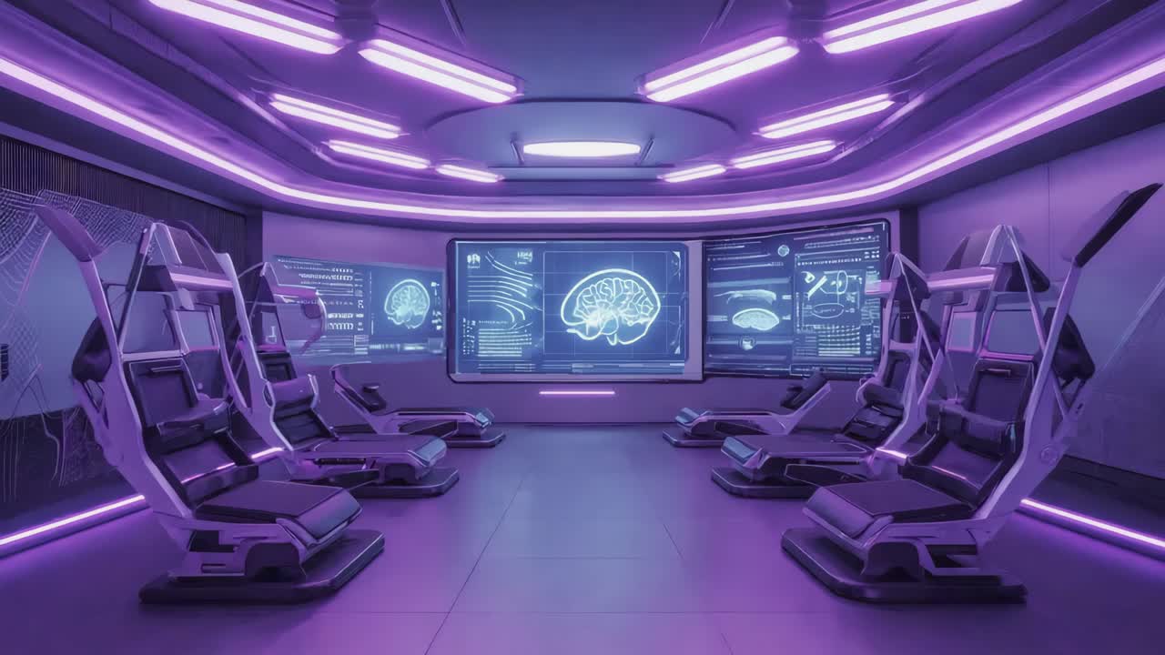 Futuristic Medical Diagnostic Room