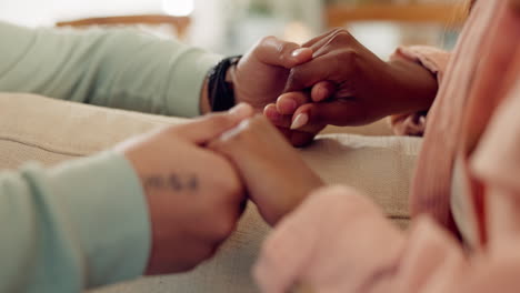 couple, hope and holding hands for support