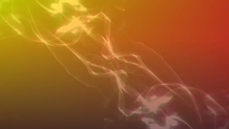 animación de puntos de luz sobre un fondo naranja