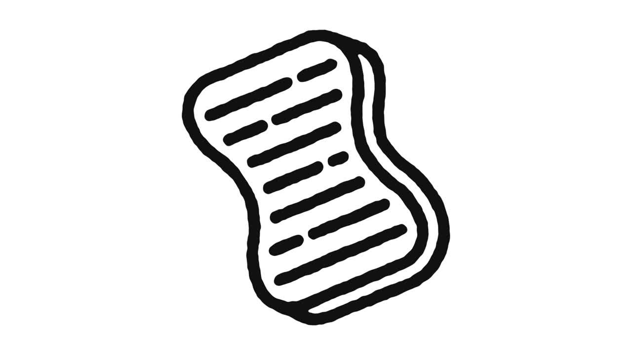 Cleaning Icon Animation Footage & Alpha Channel