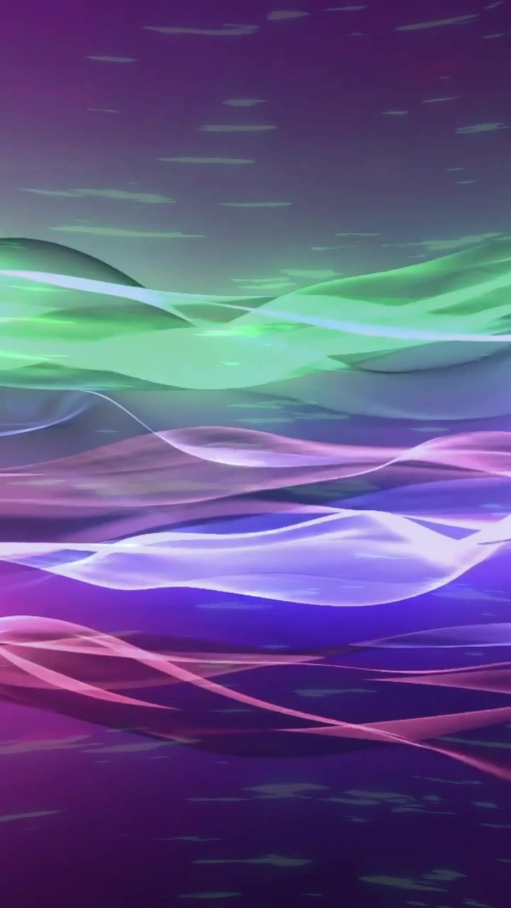 Animation of neon trails moving on black background