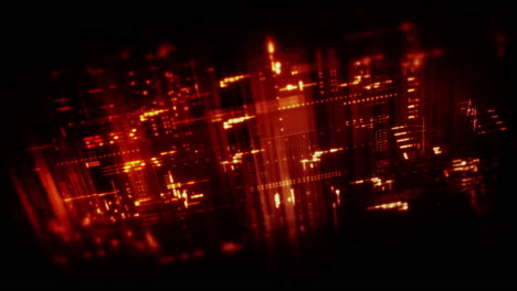 futuristic data matrix simulation featuring metaverse-inspired elements, an information network, and hi-tech digital data telemetry with encrypted numbers. a dynamic background for computer display