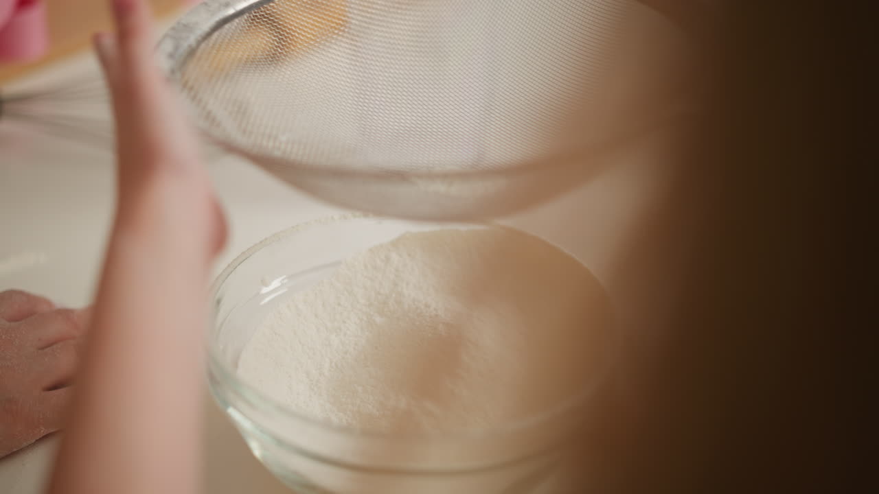 Sifting Flour for Baking