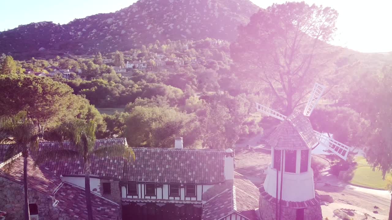 mt에서 결혼식 장소의 항공 샷