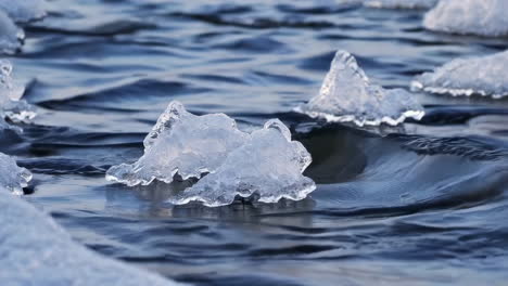 ice floes on water