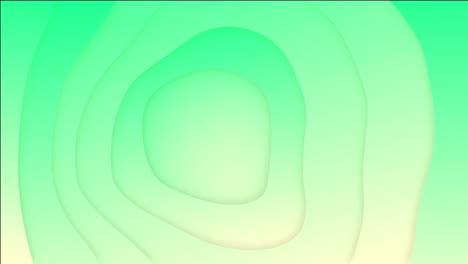 wow text animation over green and yellow abstract background
