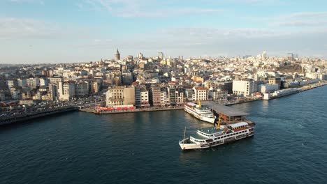 vista con drones del paisaje de estambul