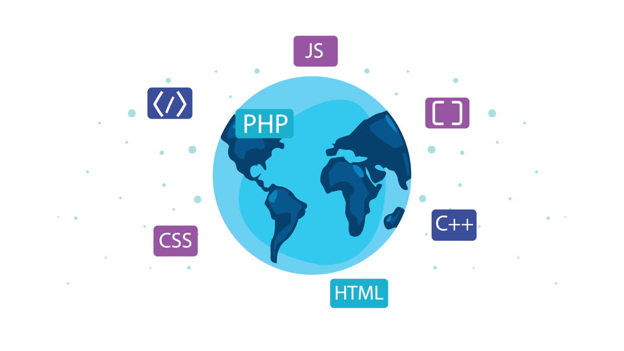 planeta tierra y tecnología de programación