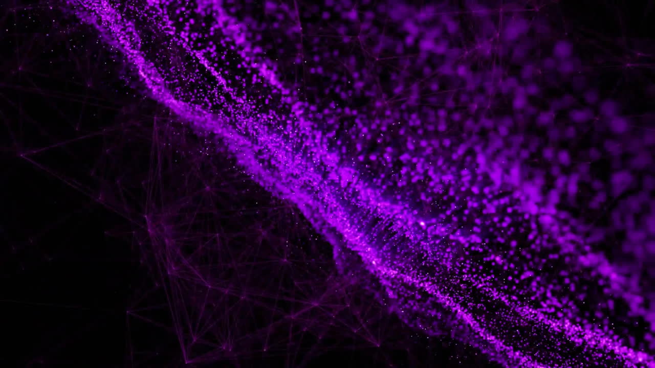 animación de manchas de luz púrpura sobre fondo negro