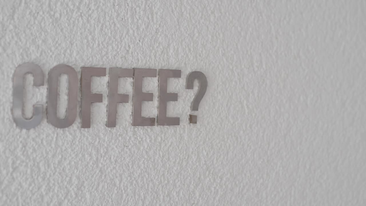 Metal Letters Spelling COFFEE?