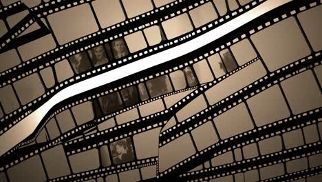 vintage filmstrip collage