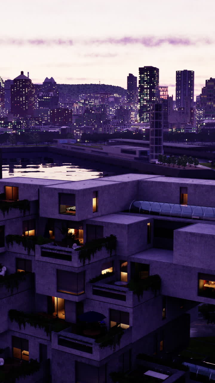 야간 서식지: 몬트리올 시내 풍경