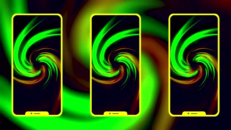 abstract mobile phone wallpapers with green swirls