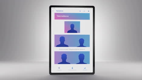 telemedicine application on tablet