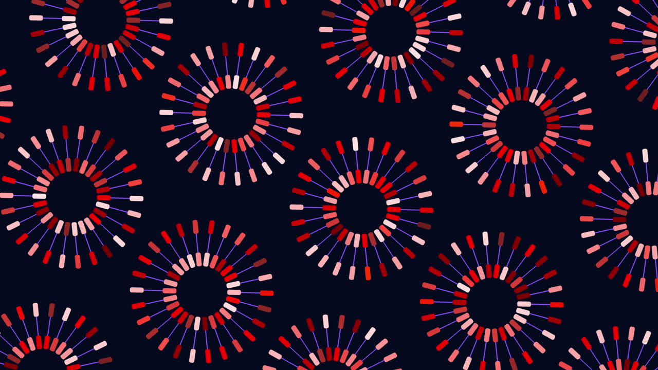 голубой и белый круглый рисунок на черном фоне