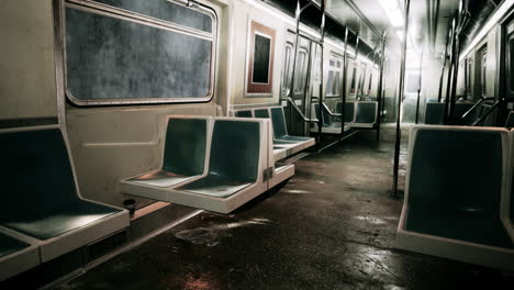 vagón de metro vacío