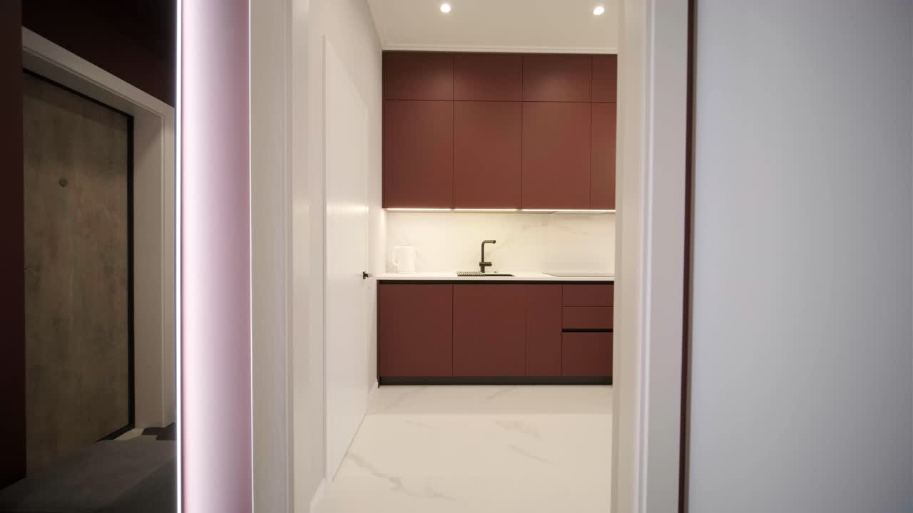 interior moderno y elegante del apartamento. diseño de interiores para el hogar. renovación de apartamentos nuevos