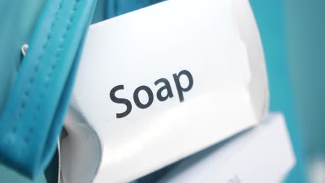 soap dispenser label